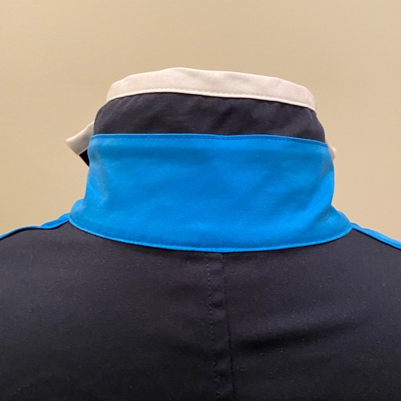 Nike Womens Navy Lightweight Track Jacket with Light Blue Side Stipe / Size M - Picture 14 of 14